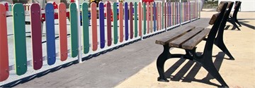 Aktiva Park Kent Mobilyaları Ahşap Çit AKÇ-02